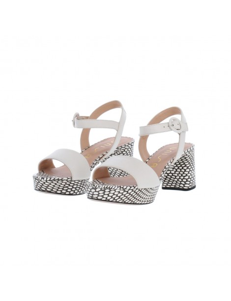 Sandales avec talon effet serpent-Sandales à talon-Chaussure femme Maroc