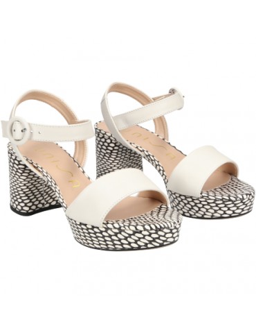 Sandales avec talon effet serpent-Sandales à talon-Chaussure femme Maroc