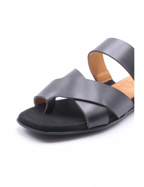 Mule Tong plate à lanières croisées-Mules-Chaussure femme Maroc
