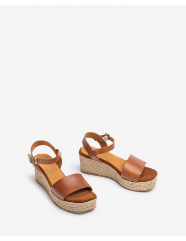 Sandale avec bloc en jute-Accueil-Chaussure femme Maroc