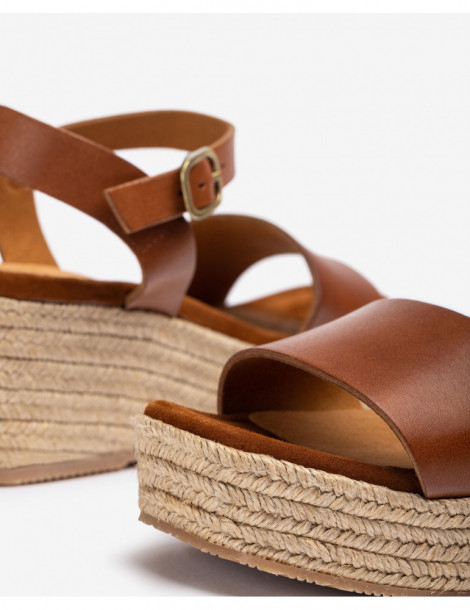 Sandale avec bloc en jute-Accueil-Chaussure femme Maroc