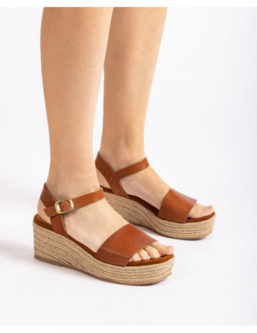 Sandale avec bloc en jute-Accueil-Chaussure femme Maroc