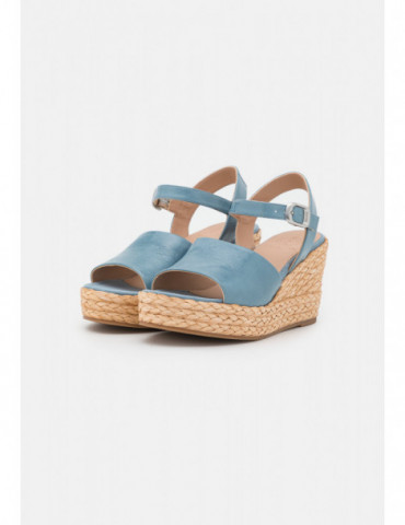 Sandale compensée avec claque large-Sandales compensées-Chaussure femme Maroc
