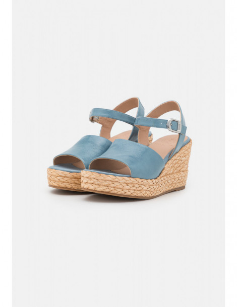 Sandale compensée avec claque large-Sandales compensées-Chaussure femme Maroc