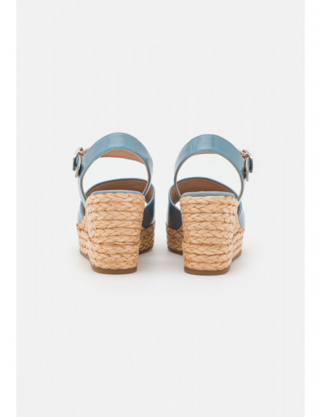 Sandale compensée avec claque large-Sandales compensées-Chaussure femme Maroc