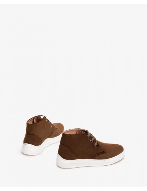 Baskets en velours à lacets-SOLDES HIVER-Chaussure femme Maroc