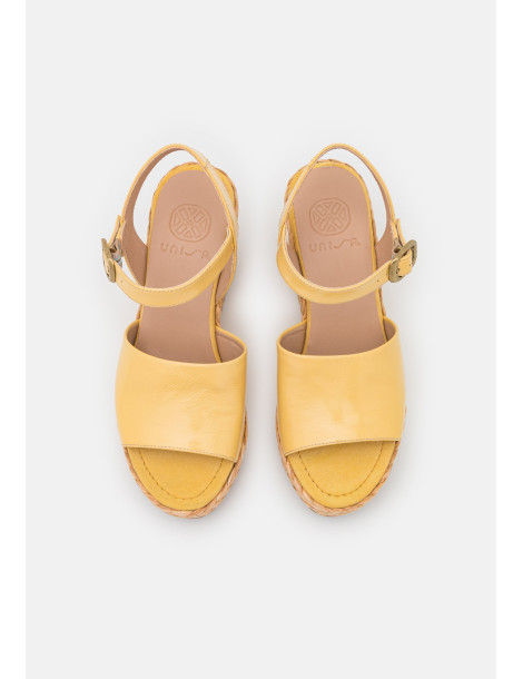 Sandale compensée avec claque large-Sandales compensées-Chaussure femme Maroc