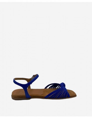 Sandale plate en cuir multi-lanières-Sandales plates-Chaussure femme Maroc