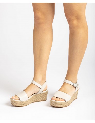 Sandale avec bloc en jute-Accueil-Chaussure femme Maroc