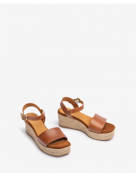 Sandale avec bloc en jute-Accueil-Chaussure femme Maroc