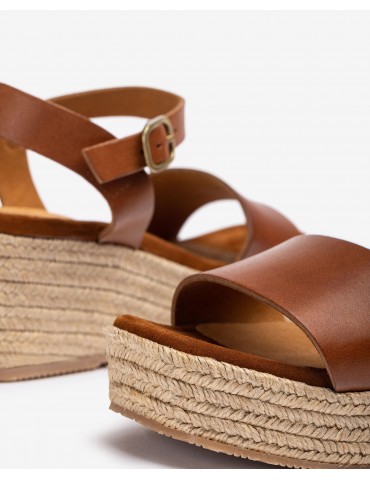 Sandale avec bloc en jute-Accueil-Chaussure femme Maroc