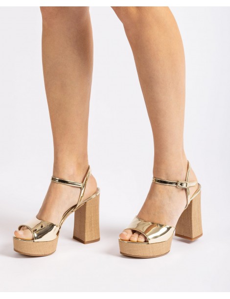 Sandales à talon haut avec plateforme-Sandales à talon-Chaussure femme Maroc