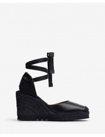 Espadrilles à bout carré-Sandales compensées-Chaussure femme Maroc