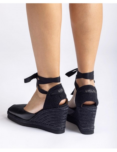 Espadrilles à bout carré-Sandales compensées-Chaussure femme Maroc