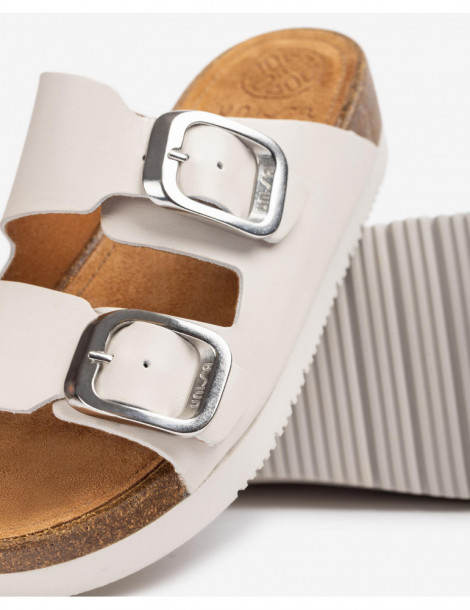 Mules plates deux bandes-Soldes été-Chaussure femme Maroc
