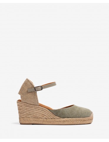 Espadrilles en tissu recyclé ECOLINO-Espadrilles-Chaussure femme Maroc