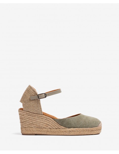 Espadrilles en tissu recyclé ECOLINO-Espadrilles-Chaussure femme Maroc