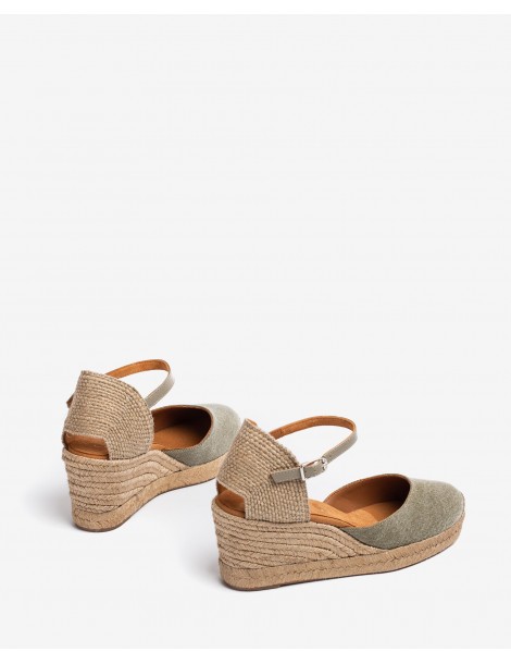 Espadrilles en tissu recyclé ECOLINO-Espadrilles-Chaussure femme Maroc