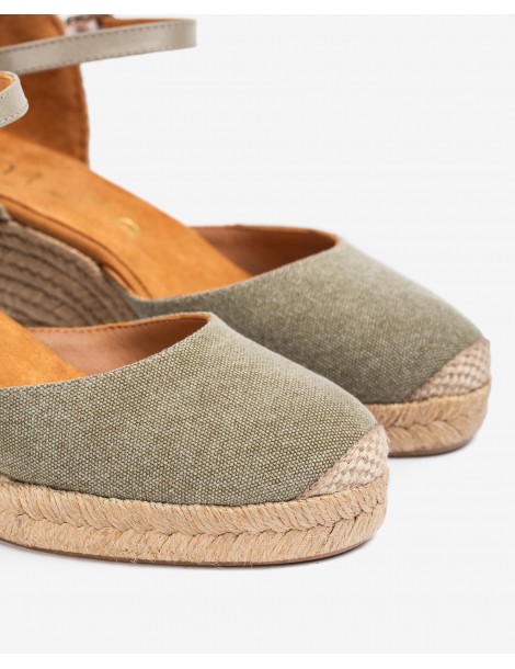 Espadrilles en tissu recyclé ECOLINO-Espadrilles-Chaussure femme Maroc