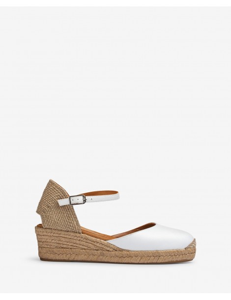 Espadrille avec petit talon en raphia-Espadrilles-Chaussure femme Maroc