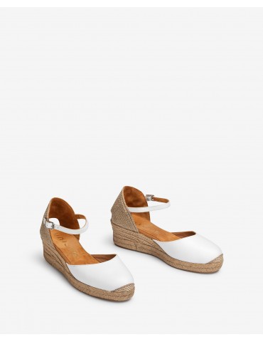 Espadrille avec petit talon en raphia-Espadrilles-Chaussure femme Maroc