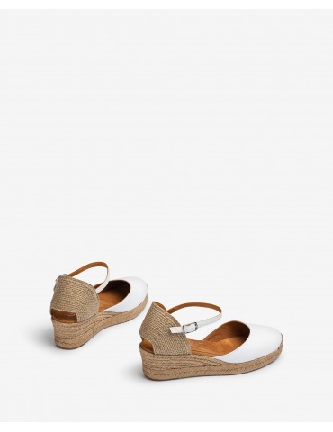 Espadrille avec petit talon en raphia-Espadrilles-Chaussure femme Maroc