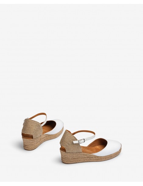 Espadrille avec petit talon en raphia-Espadrilles-Chaussure femme Maroc