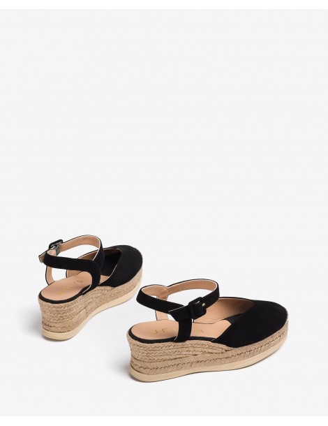 Espadrilles en daim avec bride réglable-Espadrilles-Chaussure femme Maroc