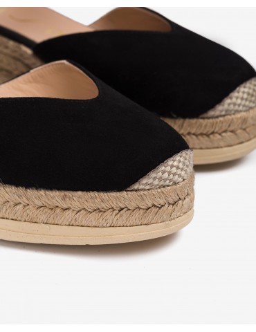 Espadrilles en daim avec bride réglable-Espadrilles-Chaussure femme Maroc