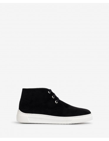 Baskets en velours à lacets-SOLDES HIVER-Chaussure femme Maroc