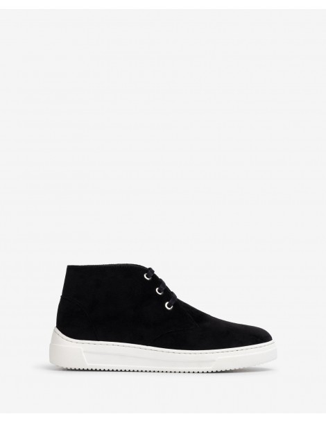Baskets en velours à lacets-SOLDES HIVER-Chaussure femme Maroc