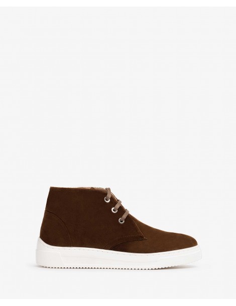 Baskets en velours à lacets-SOLDES HIVER-Chaussure femme Maroc