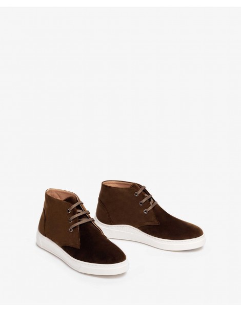 Baskets en velours à lacets-SOLDES HIVER-Chaussure femme Maroc
