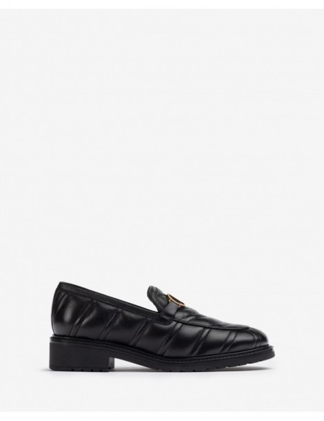 Mocassin à effet matelassé-Collection 2022-Chaussure femme Maroc