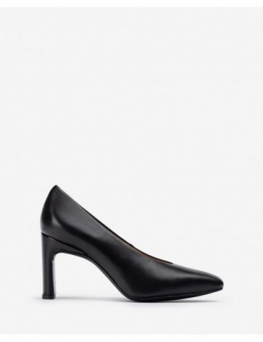 Escarpins en cuir avec décolleté-Escarpins-Chaussure femme Maroc