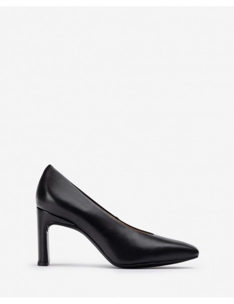 Escarpins en cuir avec décolleté-Escarpins-Chaussure femme Maroc