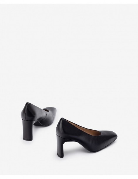 Escarpins en cuir avec décolleté-Escarpins-Chaussure femme Maroc