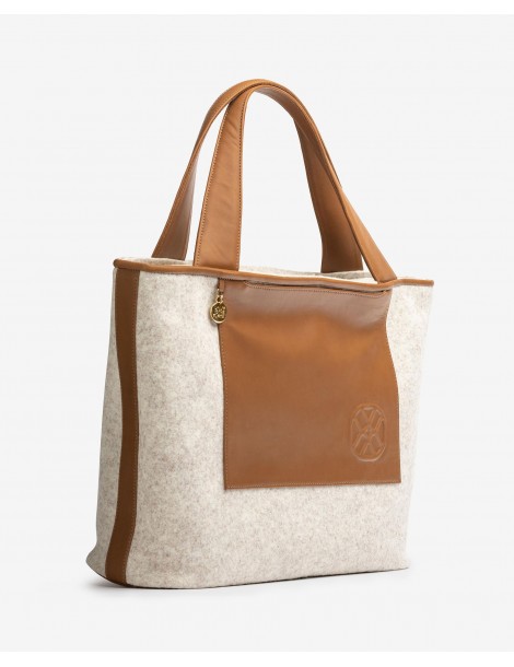 Sac style shopper en tissu recyclé-SOLDES HIVER-Chaussure femme Maroc