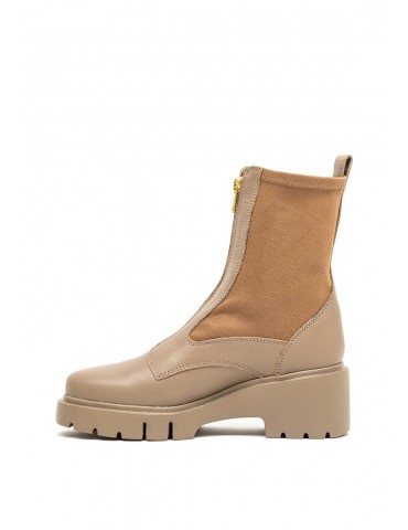 Bottines avec fermeture éclair à l'avant et chaussettes en neoprene-Bottes et bottines-Chaussure femme Maroc