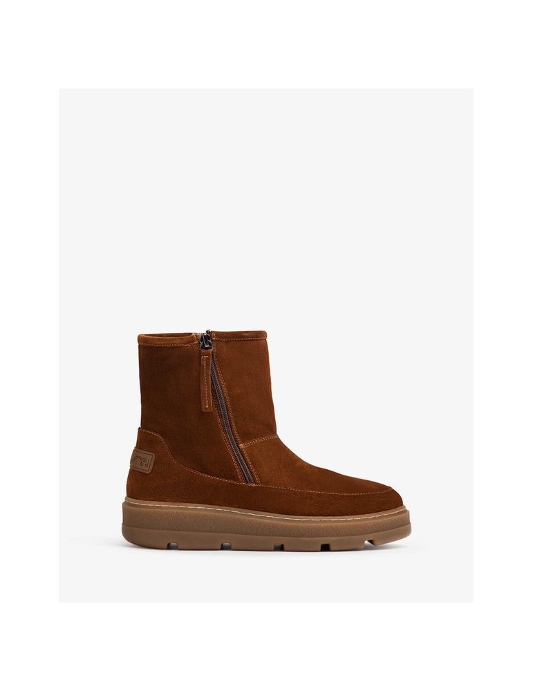 Bottines en daim fourrées fourrure douce-SOLDES HIVER-Chaussure femme Maroc