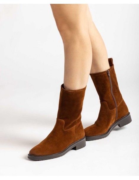 Bottine en daim à tige haute-Accueil-Chaussure femme Maroc