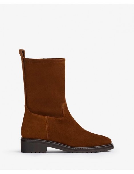 Bottine en daim à tige haute-Accueil-Chaussure femme Maroc