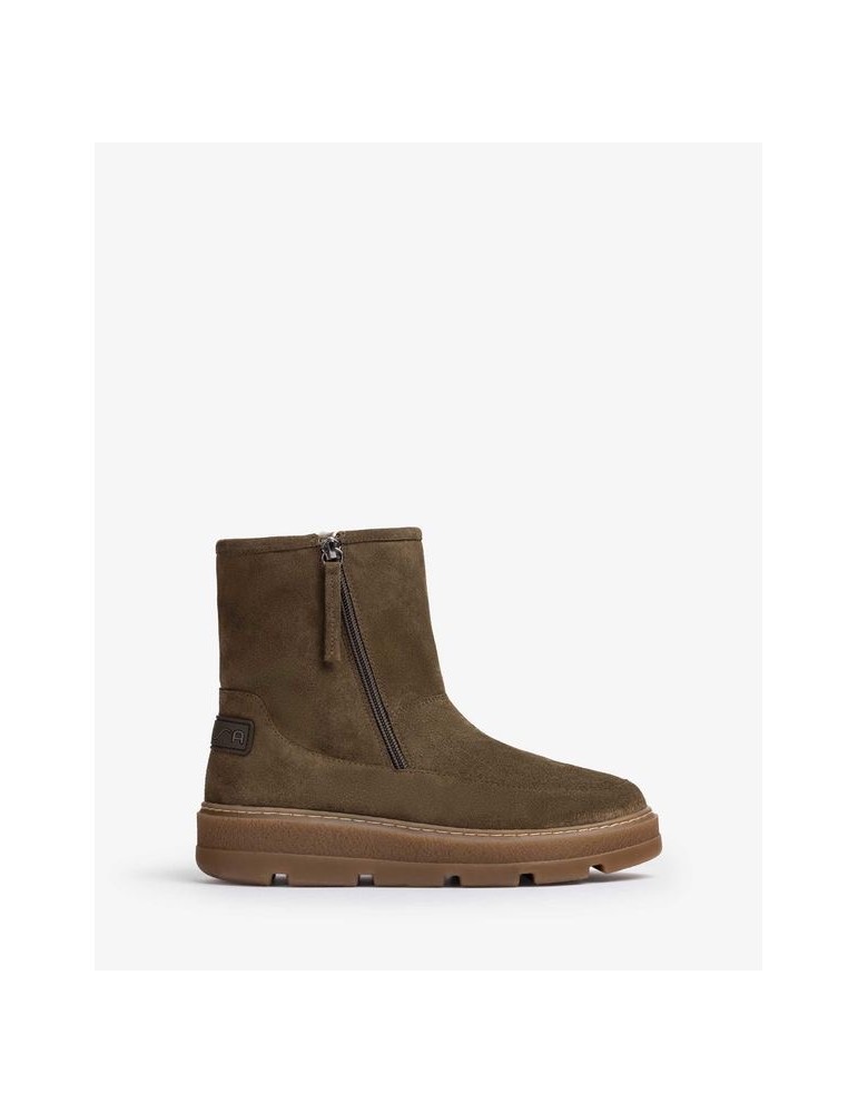 Bottines en daim fourrées fourrure douce-SOLDES HIVER-Chaussure femme Maroc