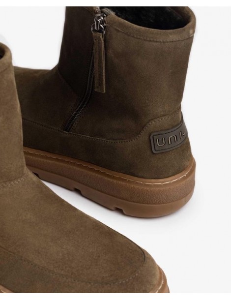 Bottines en daim fourrées fourrure douce-SOLDES HIVER-Chaussure femme Maroc