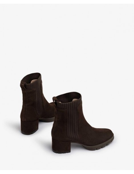 Bottines en daim avec chaussettes cotelées-Accueil-Chaussure femme Maroc