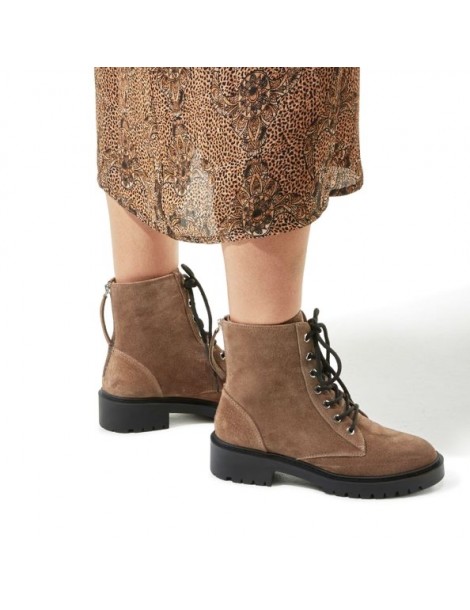 Bottines militaires à lacets-SOLDES HIVER-Chaussure femme Maroc