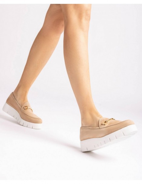 Mocassins en daim à plateforme-Accueil-Chaussure femme Maroc