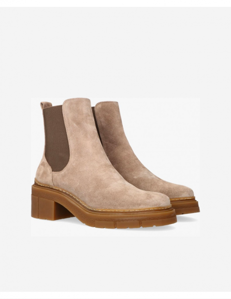 Bottines Chelsea en daim-Bottes et bottines-Chaussure femme Maroc