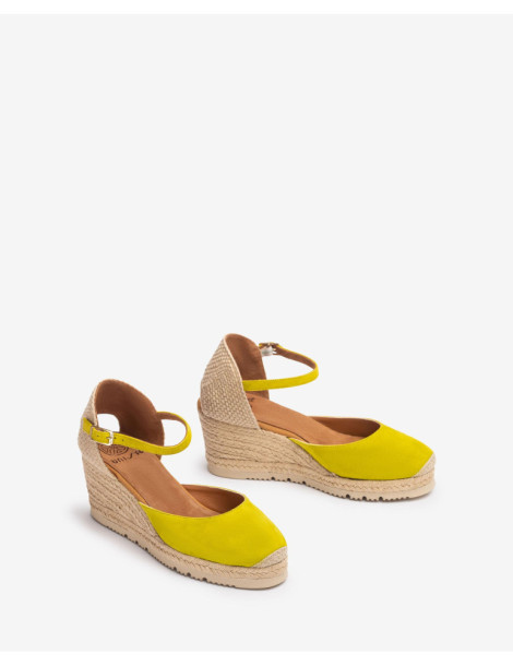 Espadrilles fermées en daim Kiwi-Espadrilles-Chaussure femme Maroc