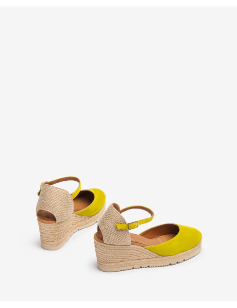 Espadrilles fermées en daim Kiwi-Espadrilles-Chaussure femme Maroc